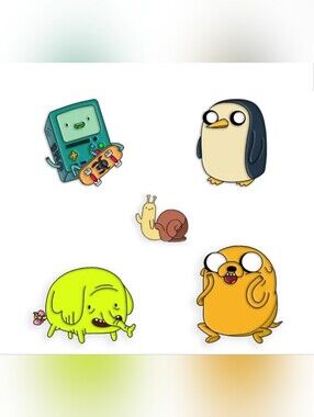 Mondo Adventure Time Set Of 5 Enamel Pins - HTF